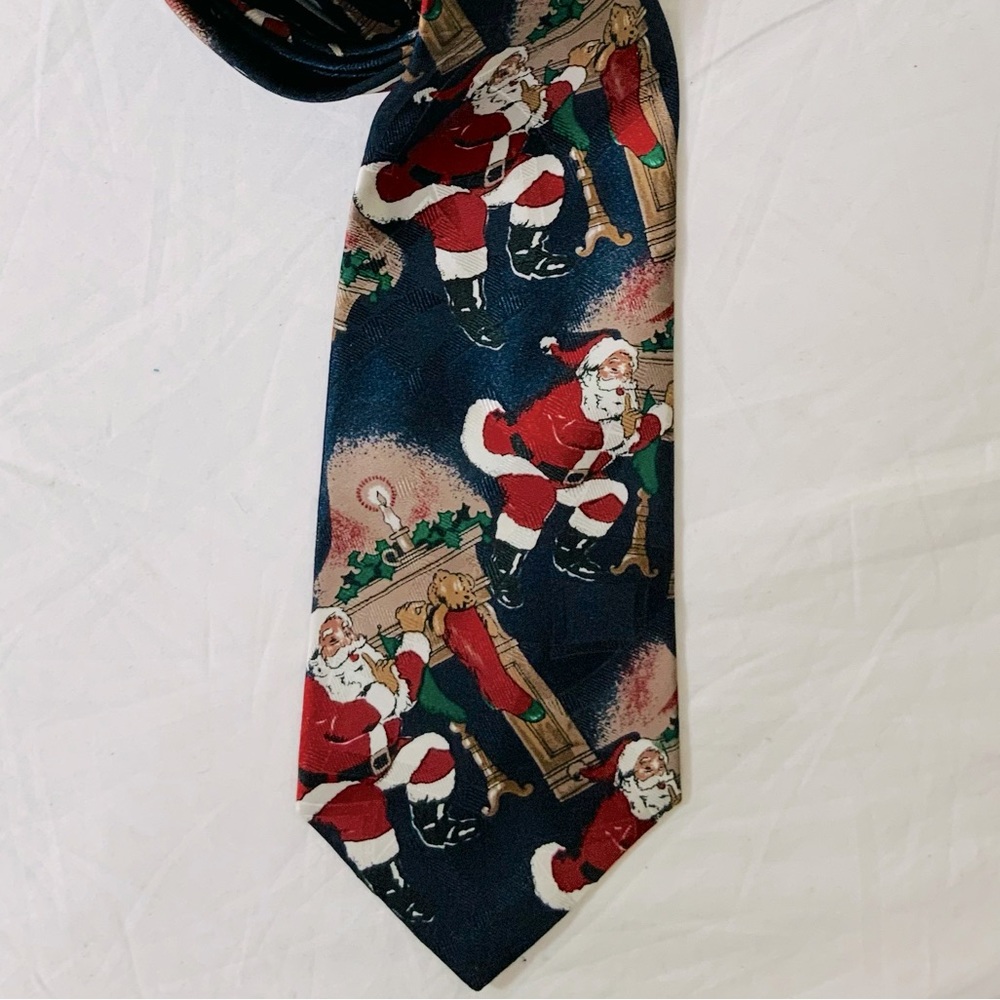 Santa Claus Festive Holiday Pattern Tie UNISEX